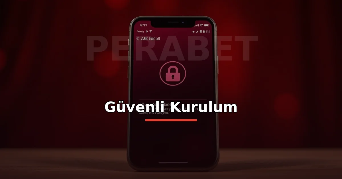 Perabet güvenli kurulum: apk kurulum ekranı ve güvenlik kontrolü