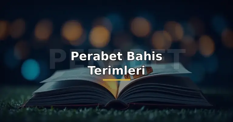 Perabet bahis terimleri sözlüğü kapak görseli