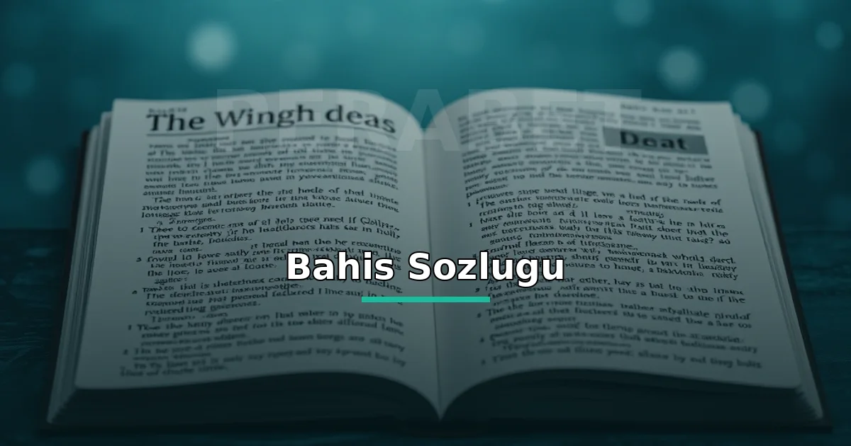 Perabet bahis sözlüğü: vurgulu terimler içeren sözlük sayfaları