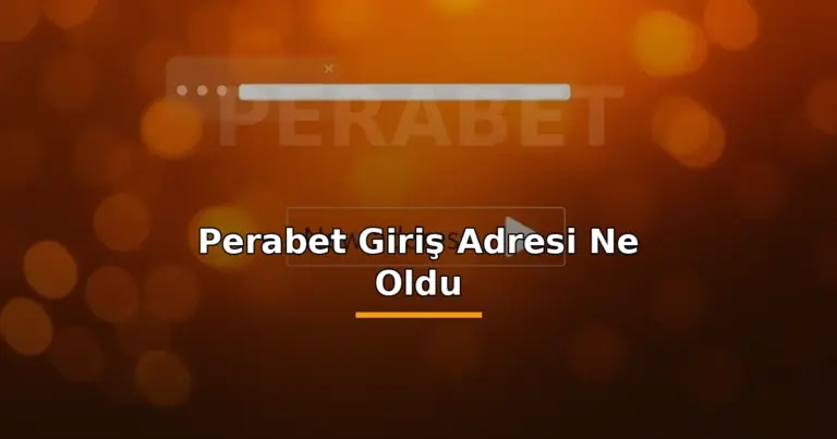 Perabet giriş adresi ne oldu: yeni adrese yönlendiren tarayıcı oku görseli