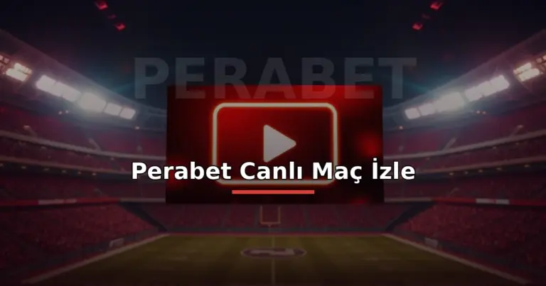 Perabet Giriş Canlı Maç İzle 1 Perabet canlı maç izle: stadyum ve canlı yayın ekranıyla oynat butonu görseli