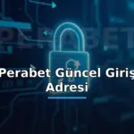Perabet güncel giriş adresi: güncelleme oklarıyla dijital kilit kapak görseli