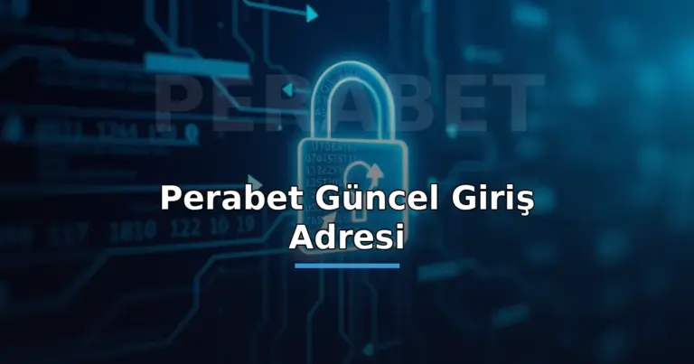Perabet güncel giriş adresi: güncelleme oklarıyla dijital kilit kapak görseli