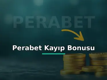 Perabet kayıp bonusu: iade oklu altın jetonlar, cashback görseli