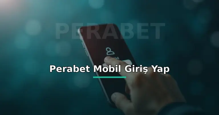 Perabet Mobil Giriş Yap 1 Perabet mobil giriş yap: telefonda giriş butonuna dokunan el görseli