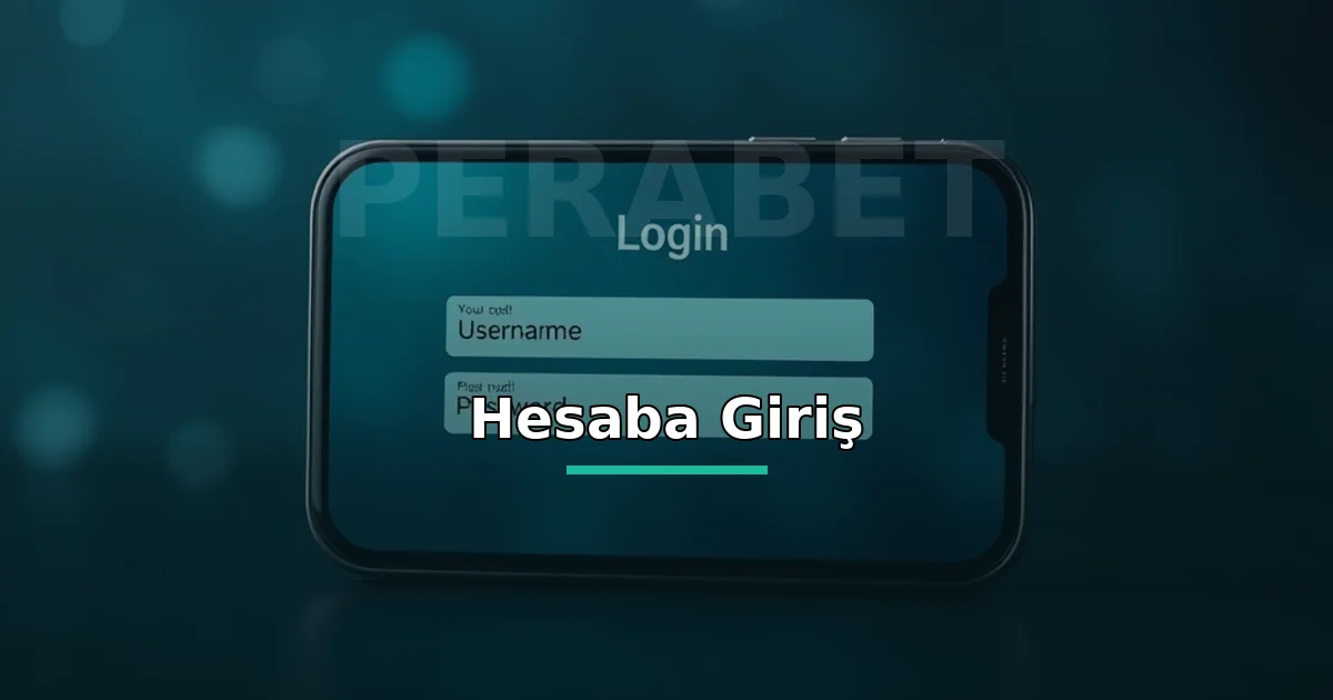 Perabet Mobil Giriş Yap 3 Perabet hesaba giriş: kullanıcı adı ve şifre alanlı mobil form