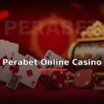 Perabet online casino: kart, zar ve slot ikonlu modern casino arayüzü görseli