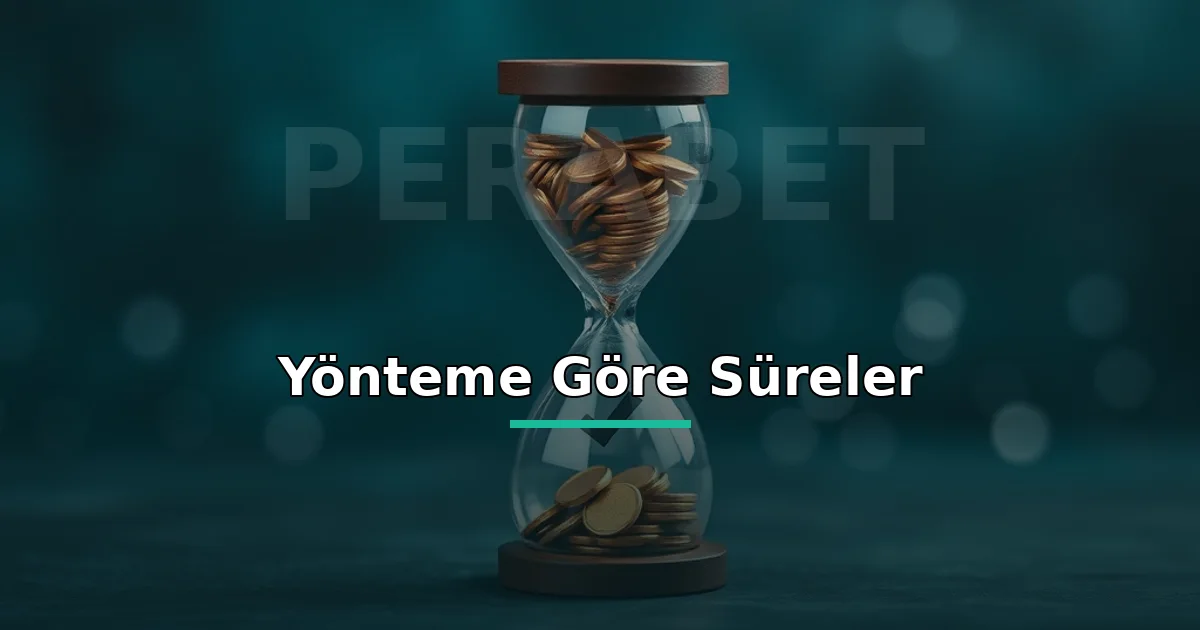 Perabet Para Çekme Süresi 3 Perabet yönteme göre süreler: jetonlar ve onay işaretiyle kum saati