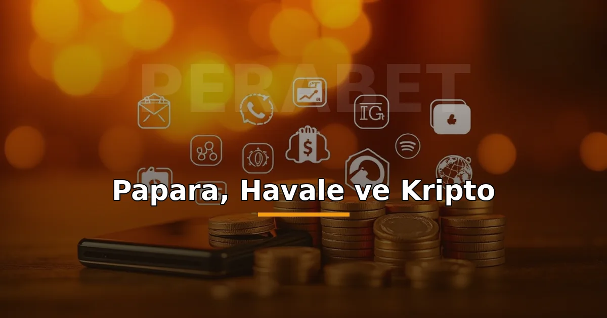 Perabet ödeme yöntemleri: Papara, havale ve kripto ikonlarıyla telefon cüzdanı