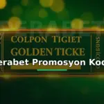 Perabet promosyon kodu: kod alanı olan parlayan altın kupon görseli