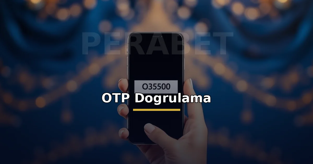 Perabet OTP doğrulama: güvenlik kodu alan telefon