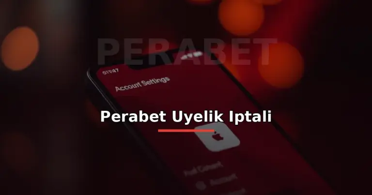 Perabet Üyelik İptali 1 Perabet üyelik iptali: hesap ayarları ve kapatma ikonlu ekran görseli