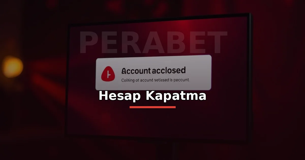 Perabet Üyelik İptali 3 Perabet hesap kapatma: ekranda hesap kapatma onayı