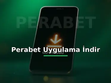 Perabet uygulama indir: parlayan indirme oklu telefon görseli
