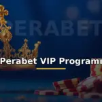 Perabet VIP programı: altın taç ve casino jetonlarıyla lüks VIP görseli