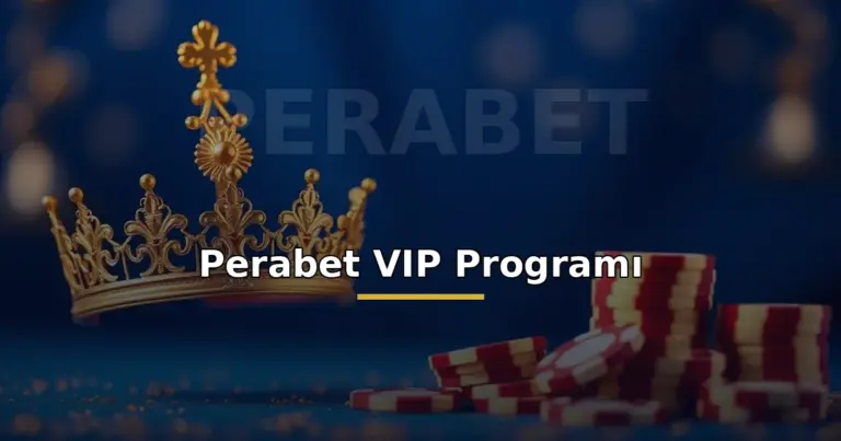 Perabet VIP Programı 1 Perabet VIP programı: altın taç ve casino jetonlarıyla lüks VIP görseli